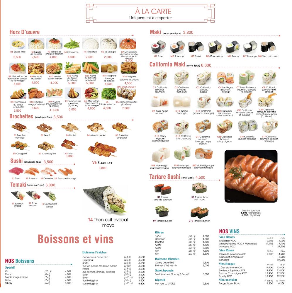 Sushi buffet - Restaurant de sushi Paris 10 - Menu Image 2